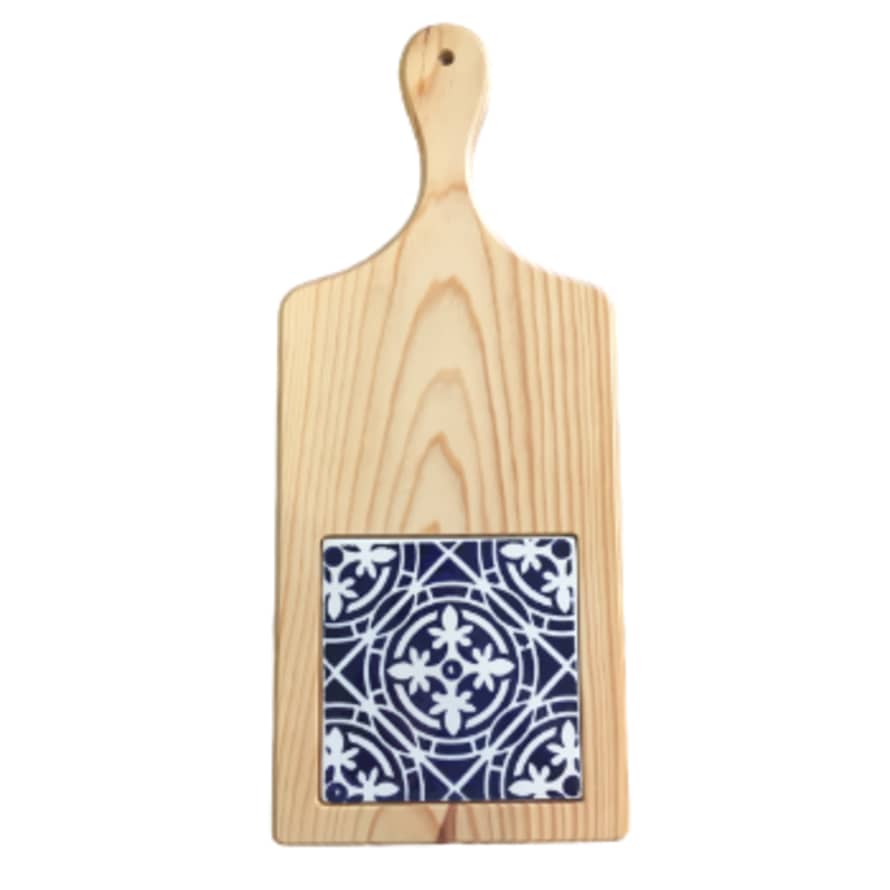 Portugal Gifts Wood Board with Tile - Wide