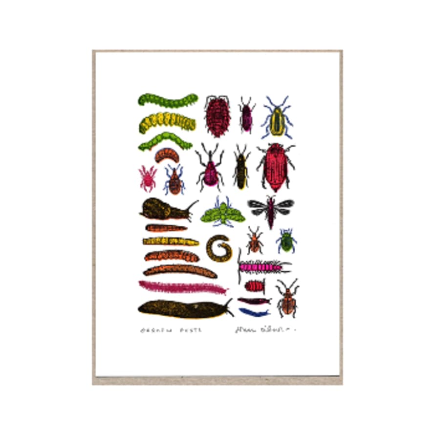 John Dilnot Garden Pests Art Print