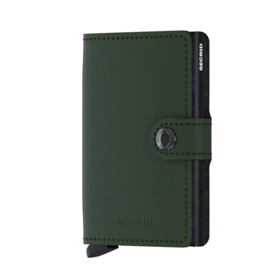 Secrid Mini Wallet Matt Green Black