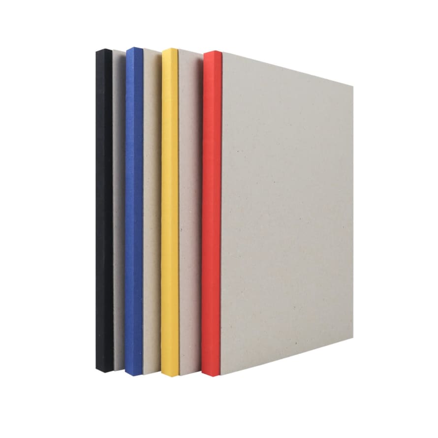 Kunst & Papier Greyboard A4 Sketchbooks with Coloured Spine - Set of 4