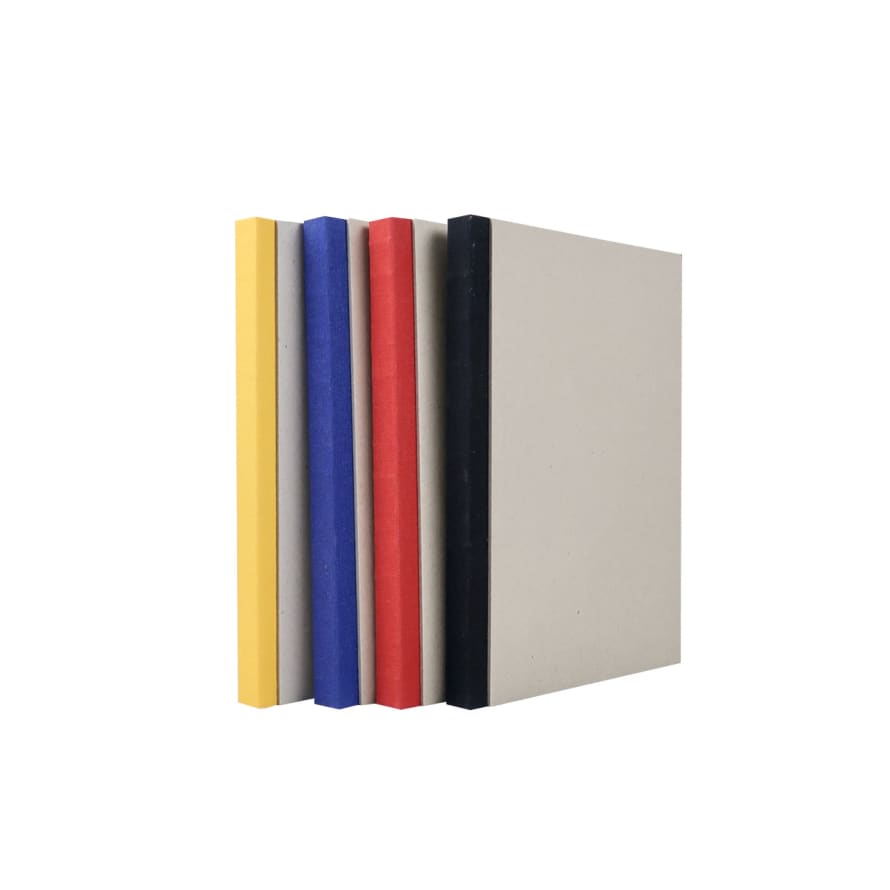 Kunst & Papier Greyboard A5 Sketchbooks with Coloured Spine Set of 4