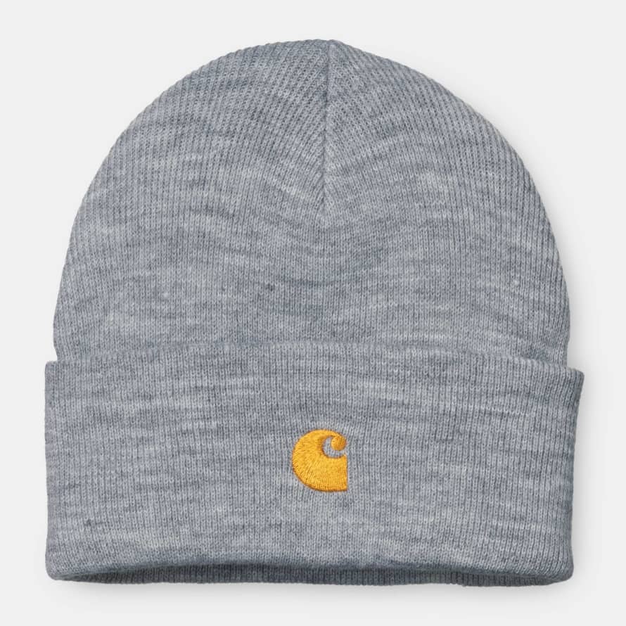 Carhartt Chase Beanie - Grey Heather / Gold