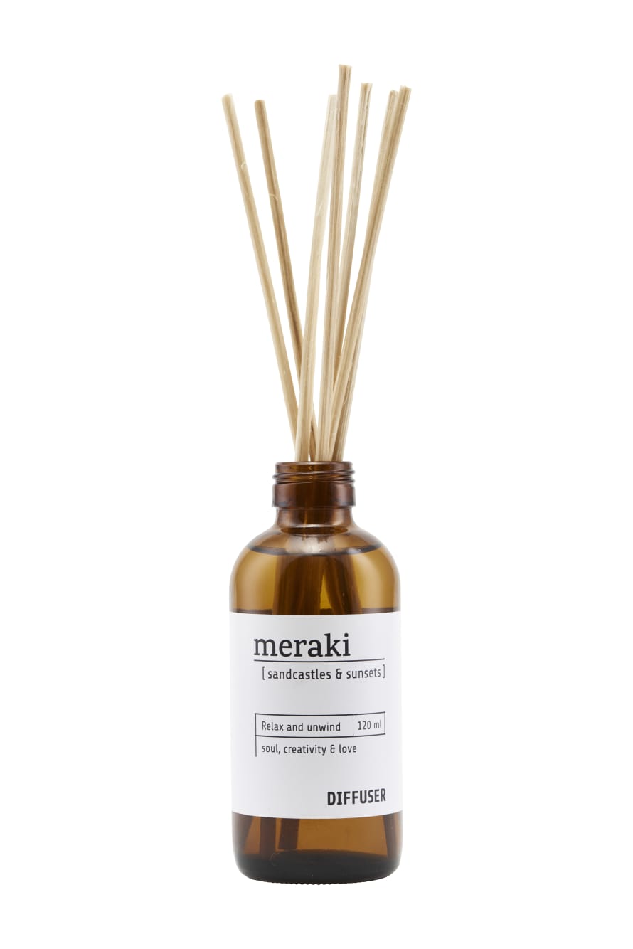 Meraki Air Freshener with 7 Sticks Sandcastles & Sunsets 120 ml