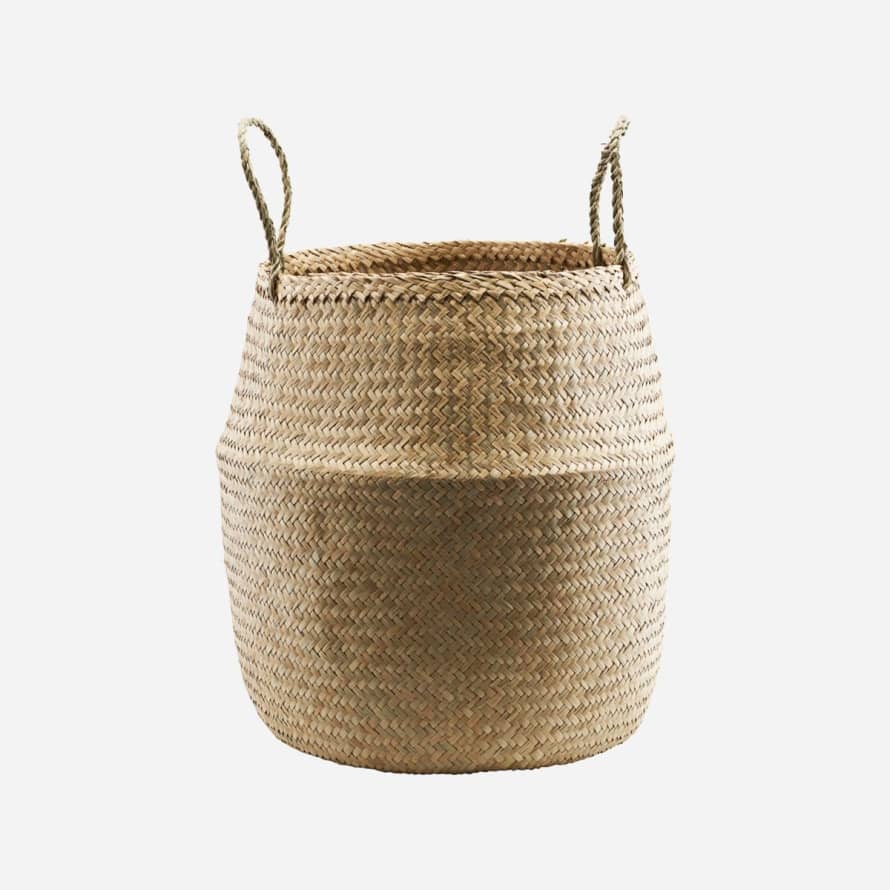 House Doctor Natural Seaweed Basket with Two Handles