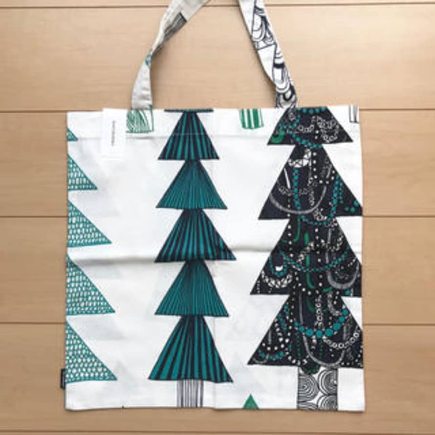 Marimekko Shopper Bag con alberi di Natale 