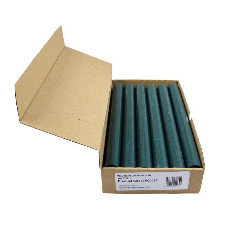 St Eval Candle Company Box of 12 Woodland Green Dinner Candles