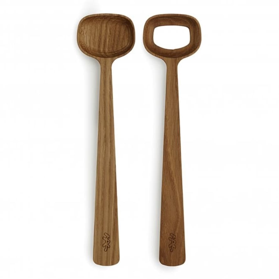 Kähler Oak Hammershoi Salad Servers