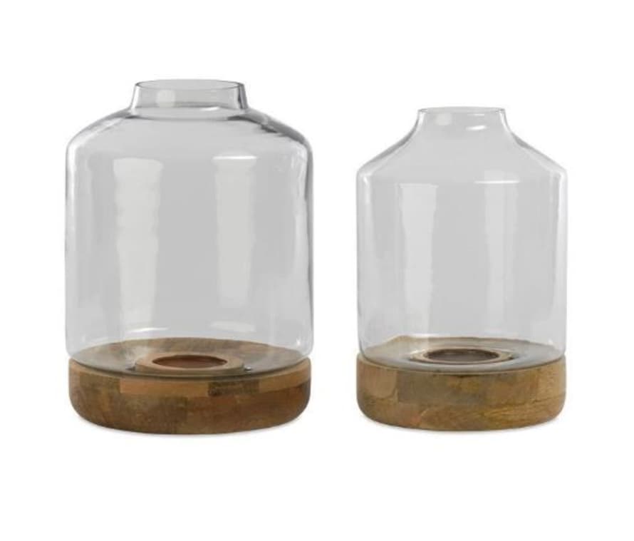 Nkuku Small Idha Tapered Hurricane Lantern