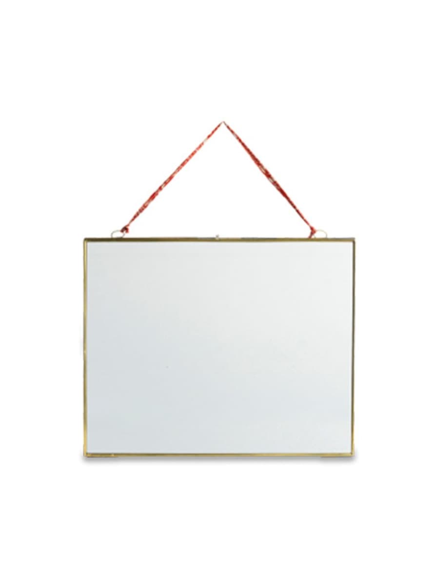 Nkuku Medium Landscape Frame In Antique Brass