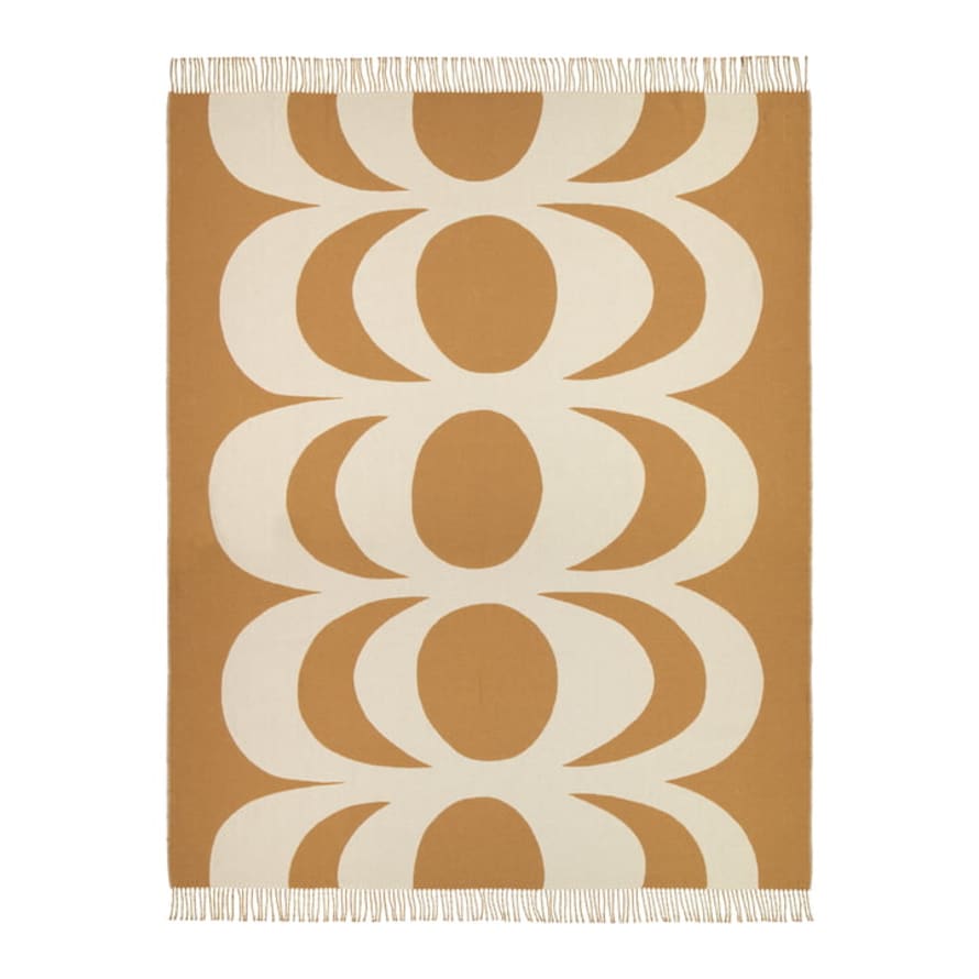 Marimekko Kaivo Blanket 140x180 cm Off-White and Beige 