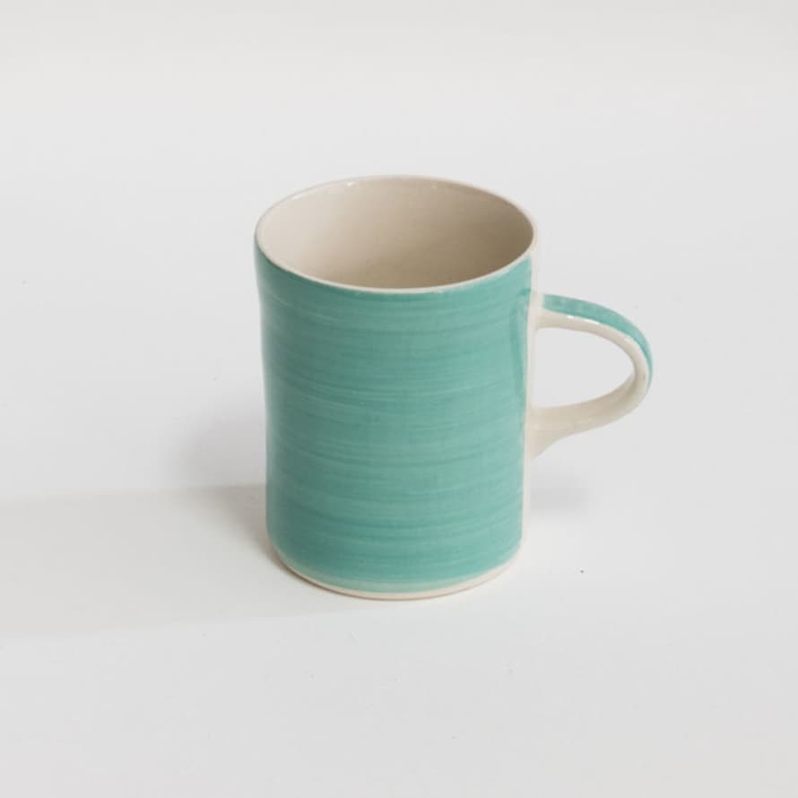 Musango Plain Wash Handmade Mint Demi Ceramic Mug