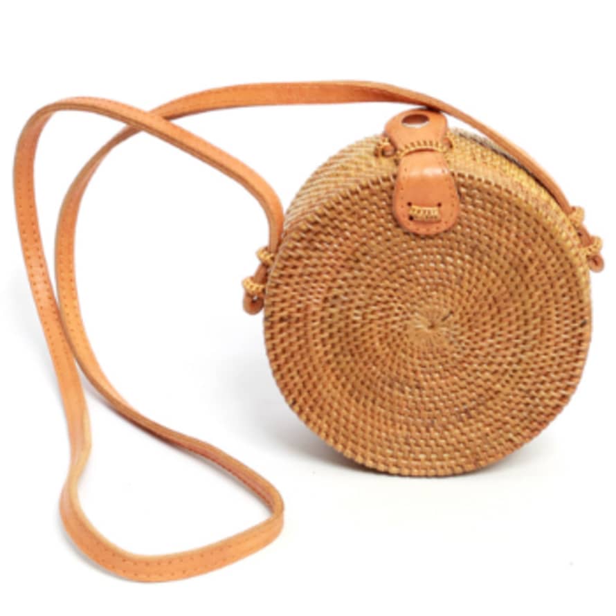 Bazar Bizar Small Rattan Shoulder Bag Natural