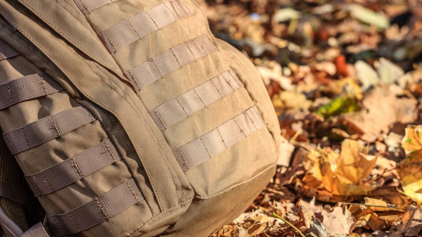 有MOLLE網格的背包