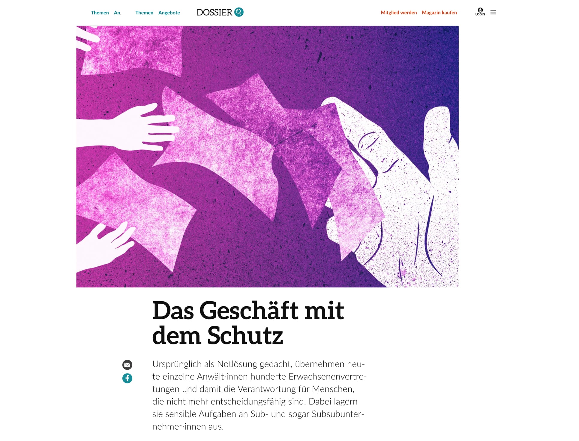 Das Geschäft mit dem Schutz