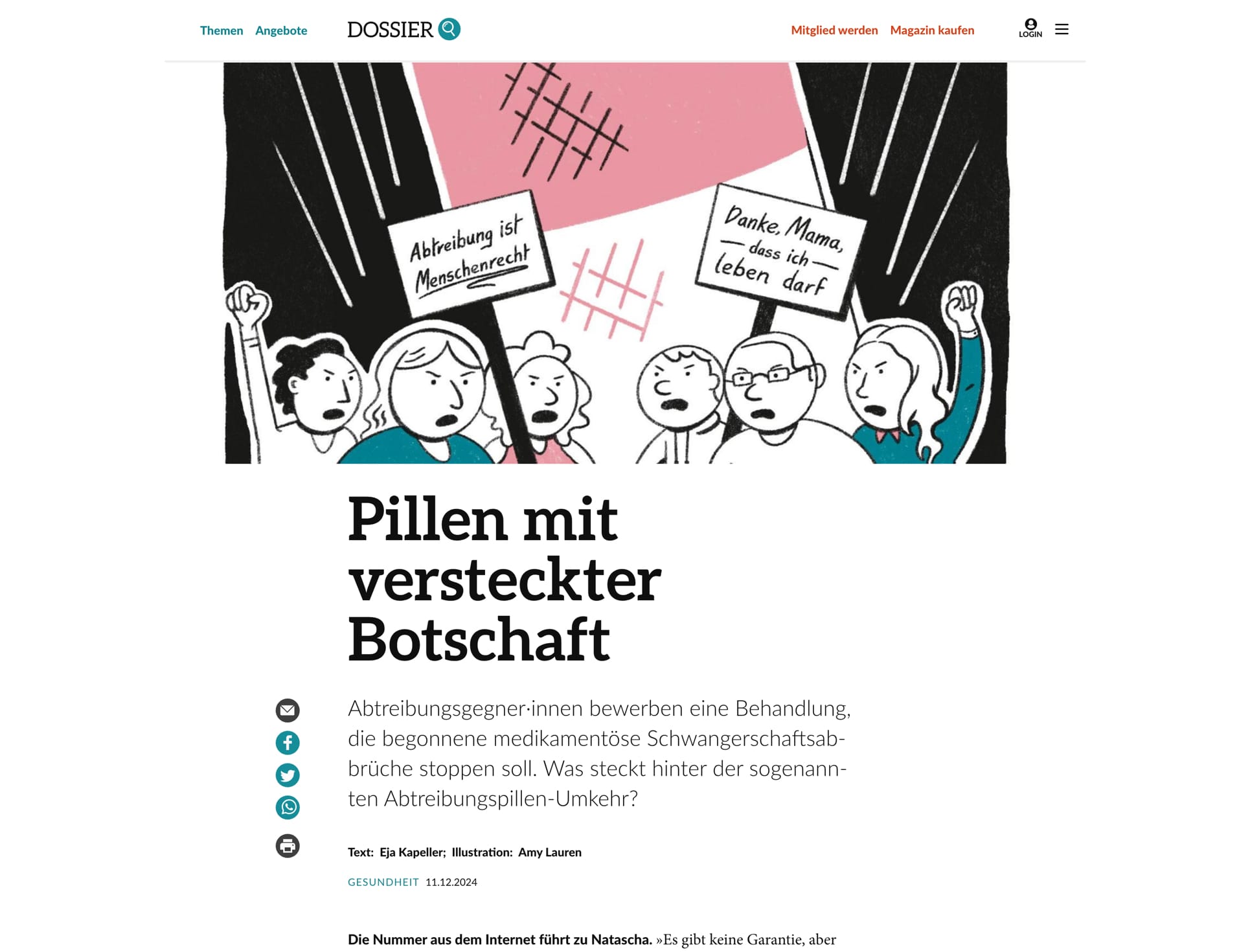 Pillen mit versteckter Botschaft