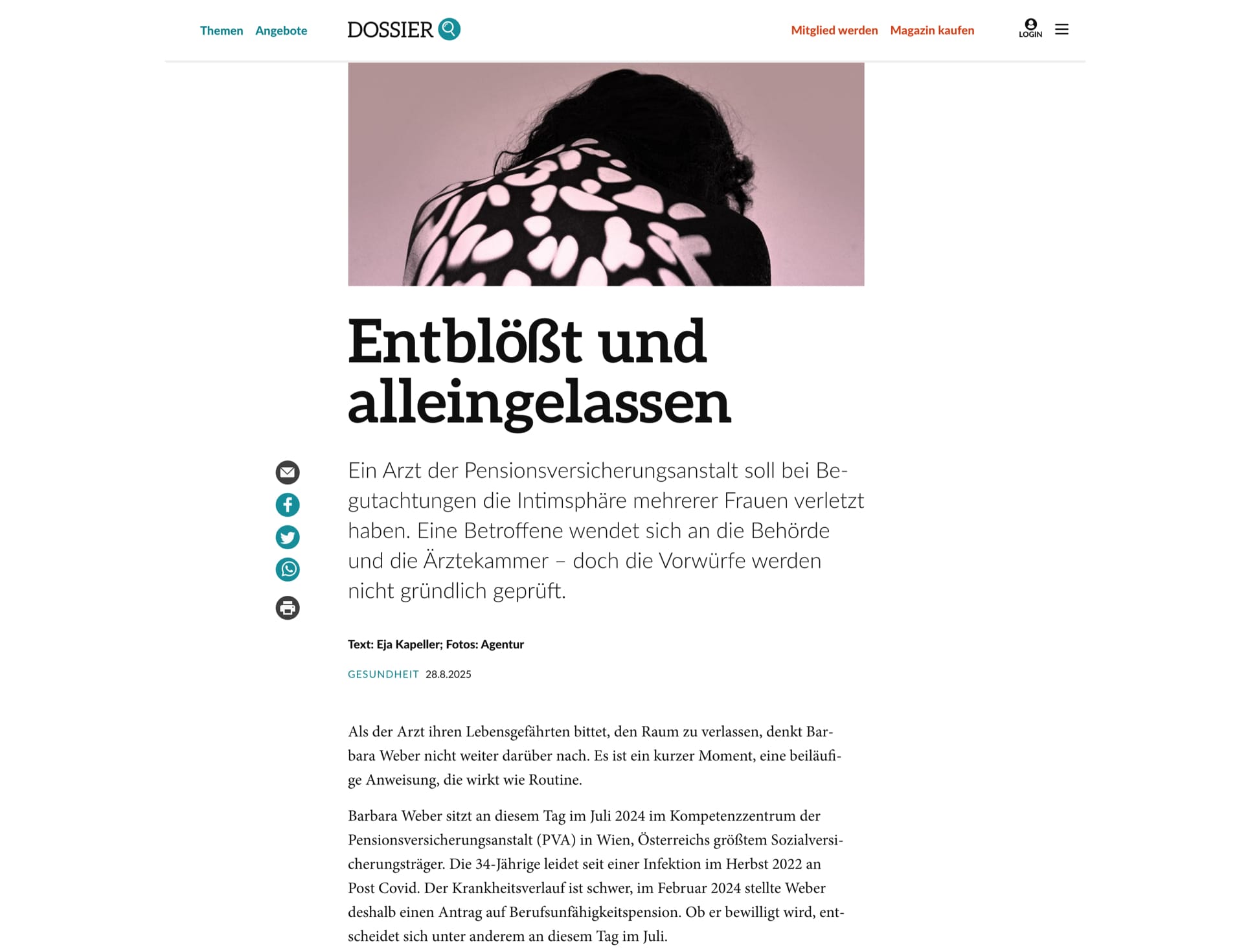 Entblößt und alleingelassen