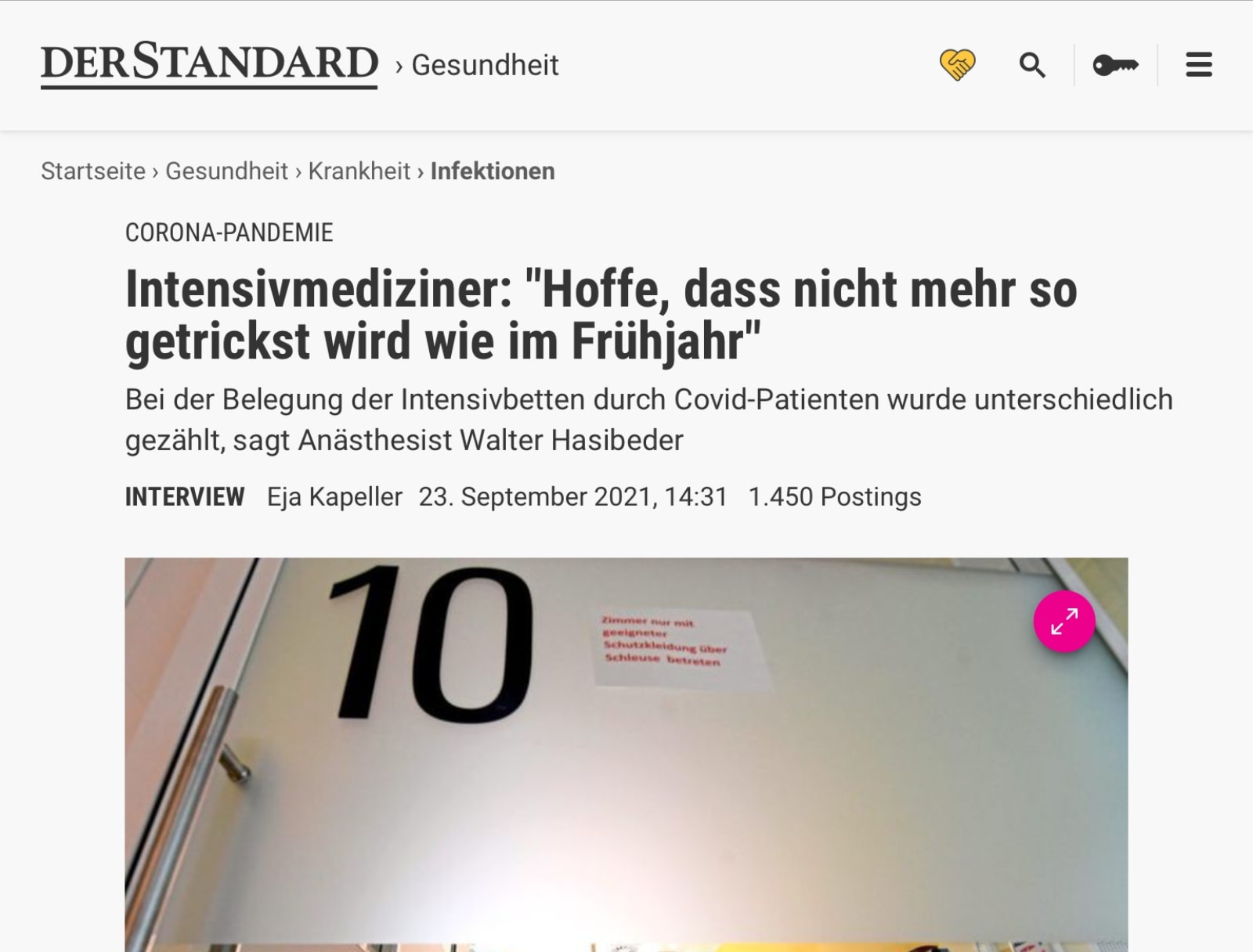 Intensivmediziner: »Ich hoffe, dass nicht mehr so getrickst wird wie im Frühjahr«