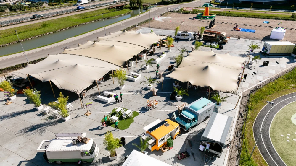 Stretchtenten als evenement tent