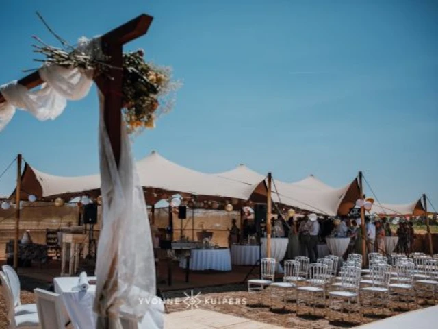 Stretchtent overkapping