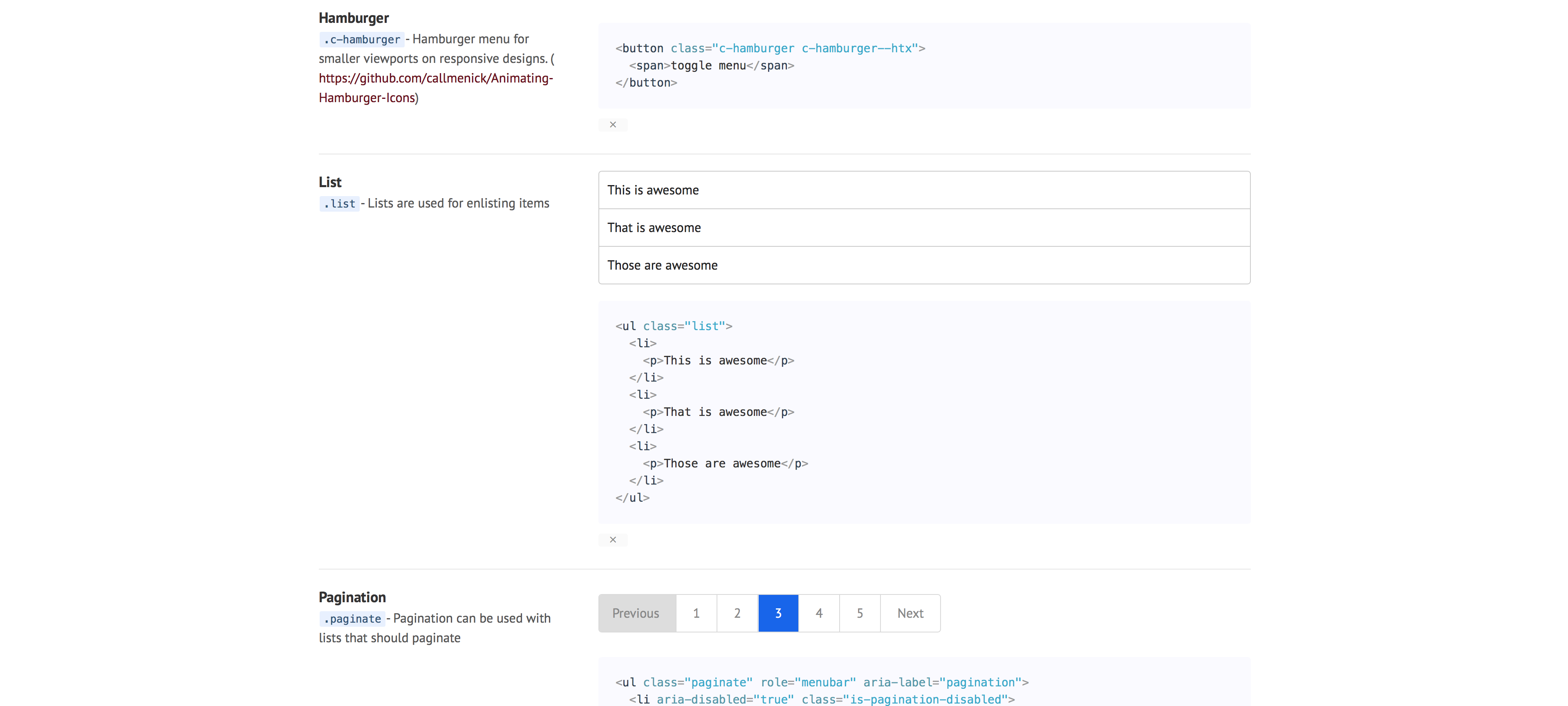 Styledown pattern lib generator