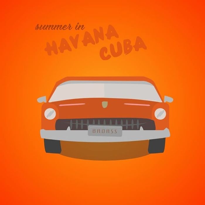 illustration of cuban car