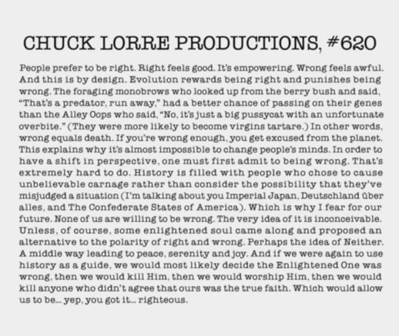 text from chuck lorre