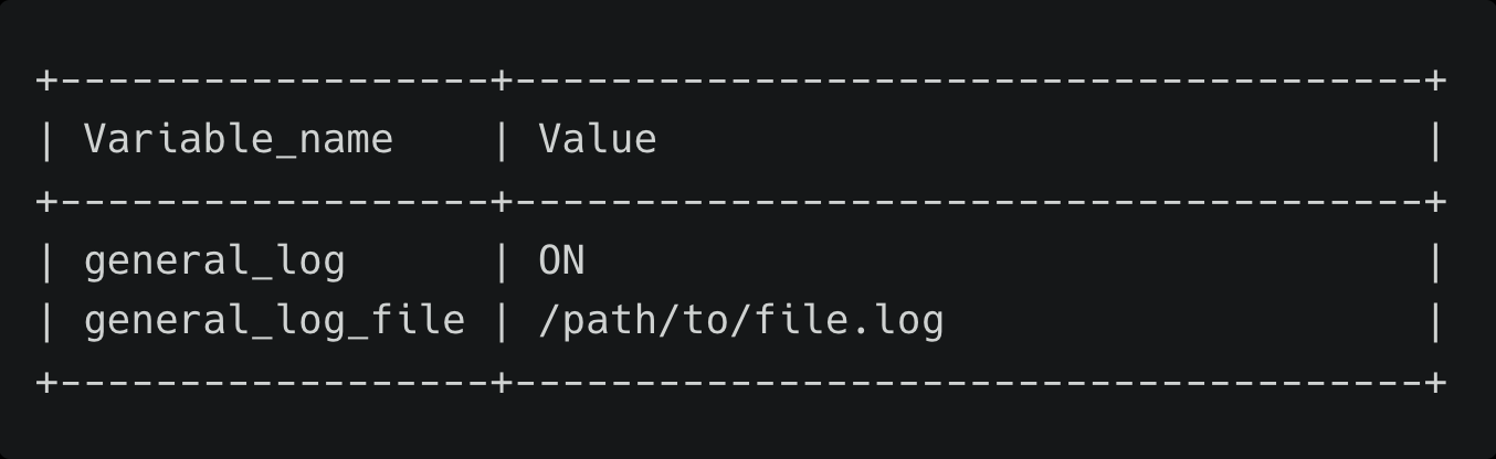 General Log Query