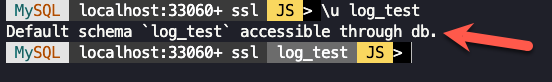 MySQL Shell use result