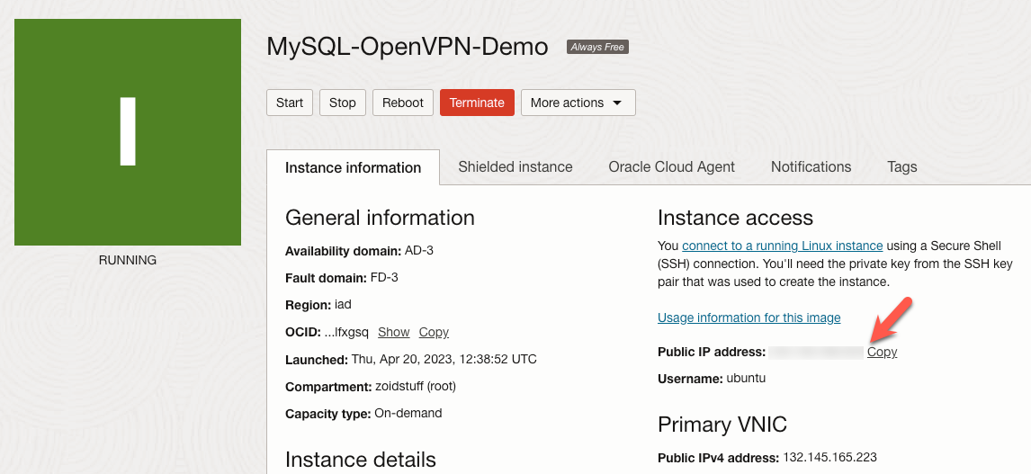 Create MySQL Instance Part 7