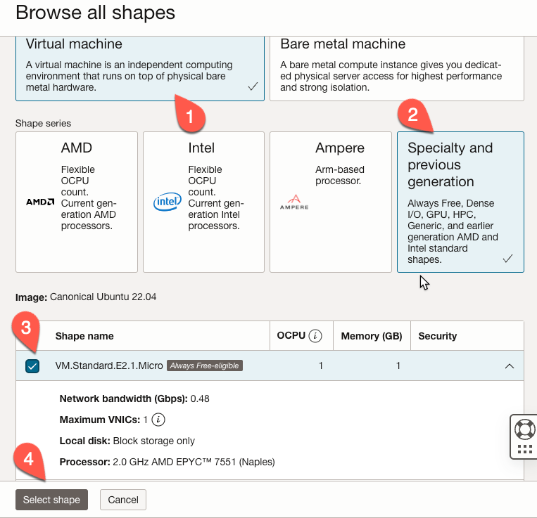 Create Compute Instance Step 3
