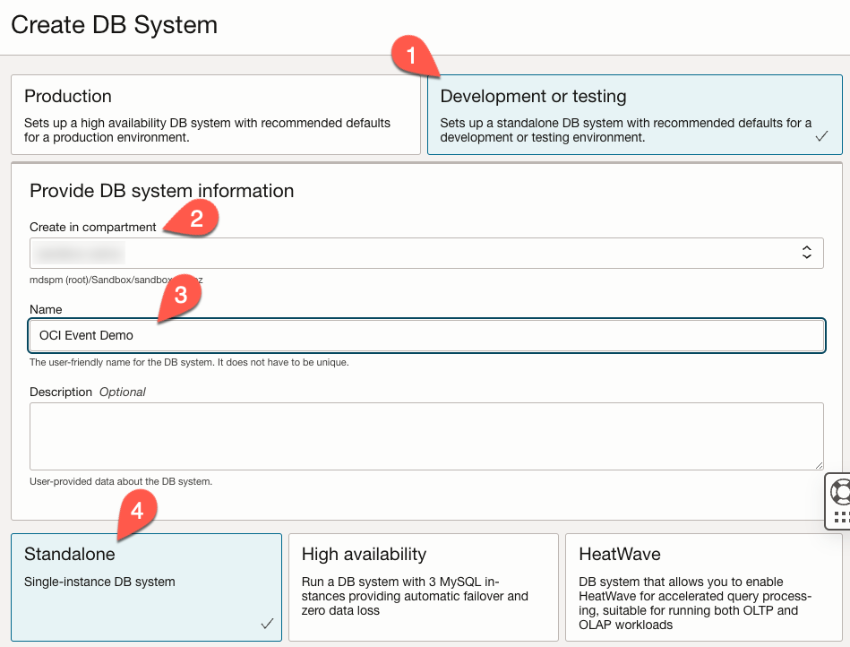 Create DB System Part 1