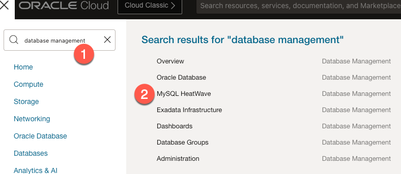 Oracle CLoud Search Bar