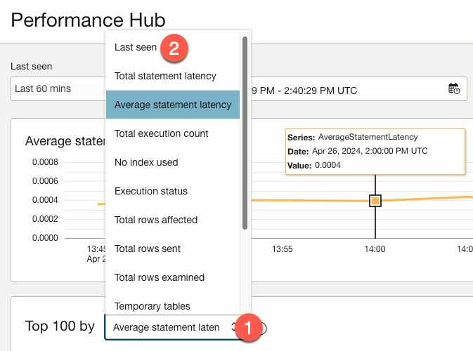 Changing query sort order