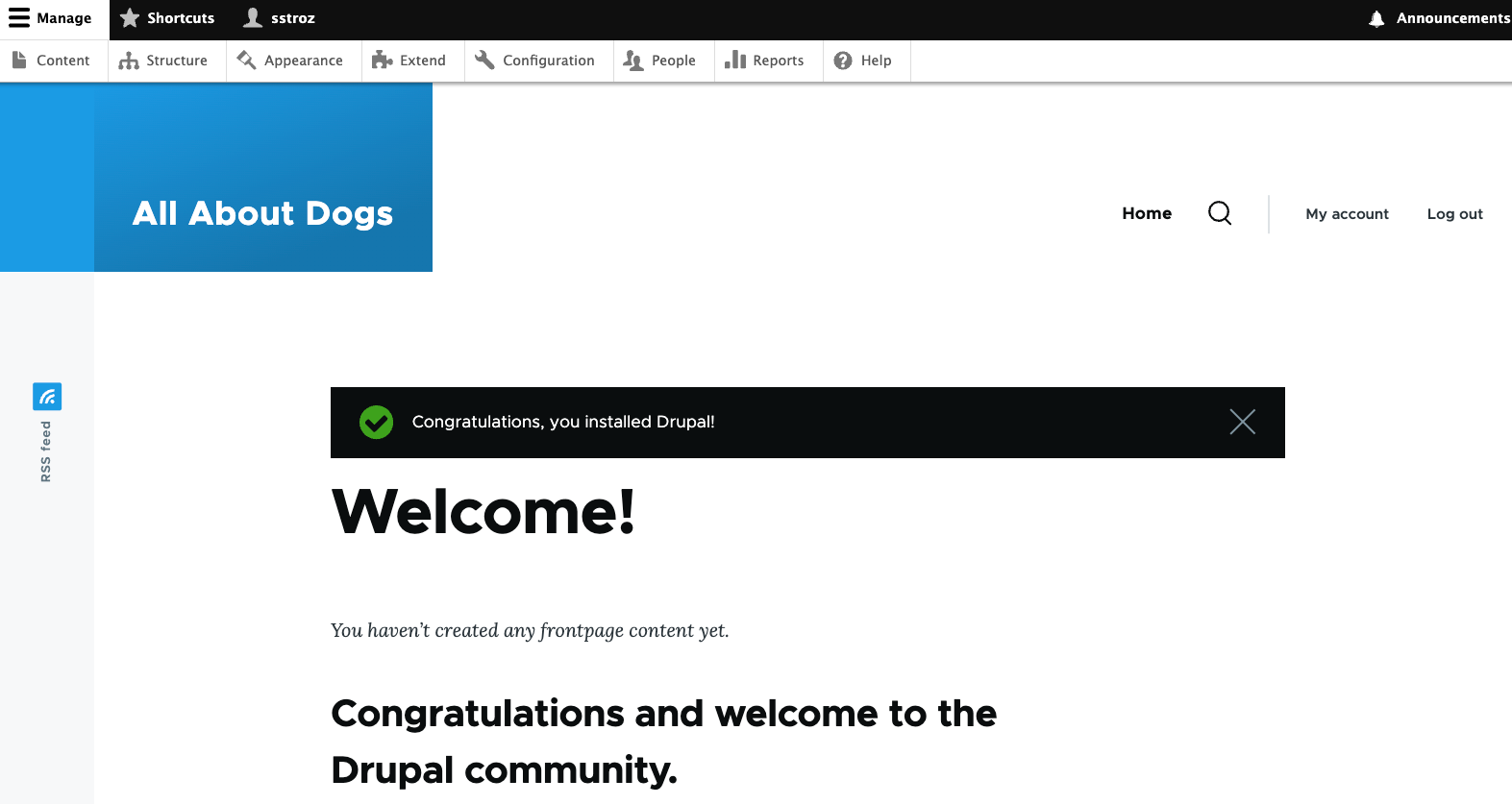 Main Drupal Page