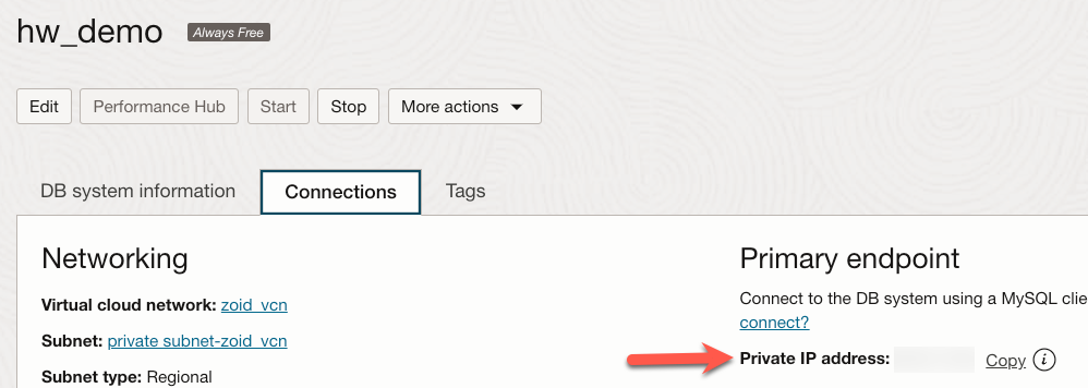 Private IP Address