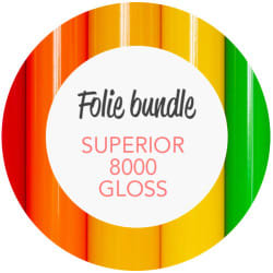 Vælg 10 farver - SUPERIOR 8000 Gloss skilte vinyl bredde 30,5cm