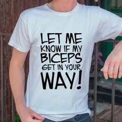 Let me know if my biceps - strygemærke