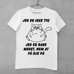 Jeg er ikke tyk, jeg er bare meget nem at få øje på - strygemærke