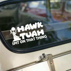 Hawk Tuah klistermærke #2