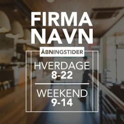 Åbningstider #13