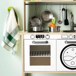 Komplet sæt (ovn) stickers til IKEA DUKTIG legekøkken