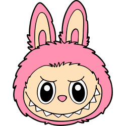 Labubu ansigt Gratis SVG-filer