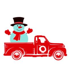 Christmas Truck 10 Gratis SVG-filer