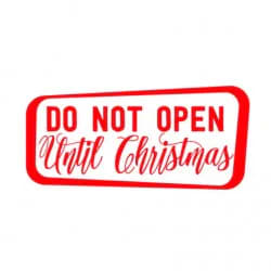 Do-Not-Open-Until-Christmas Gratis SVG-filer