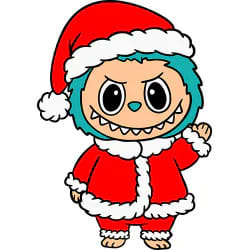 labubu christmas santa Gratis SVG-filer 