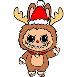 labubu rudolf Gratis SVG-filer 