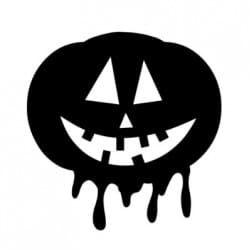 Halloween græskar - sort silhuet Gratis SVG-filer 