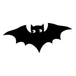 flying bat silhouette Gratis SVG-filer 