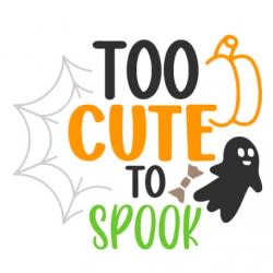 too cute to spook Gratis SVG-filer