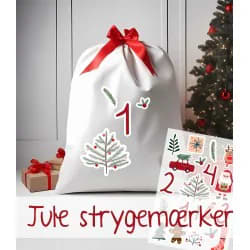 Jule strygemærker til f.eks. gavesæk eller julekalender